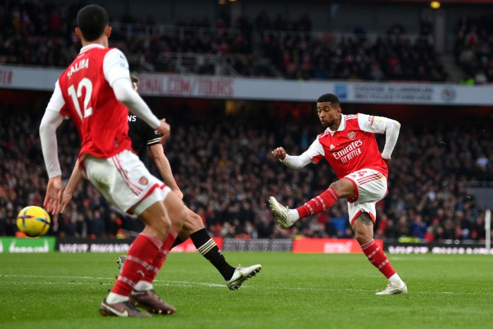 Nelson’s winner capped a stunning comeback for Arsenal (Getty Images)