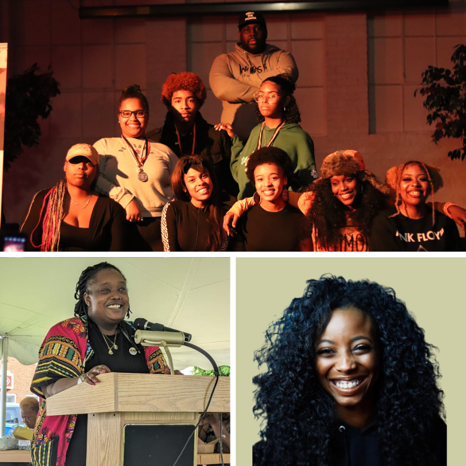 DewMore Baltimore, Sista Big and Amber Green will combine for a spoken word performance at the Maryland Folk Festival.