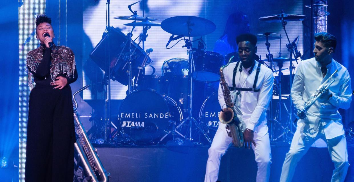 Emeli Sande performs at the O2 Arena in London, October 2017: Rex