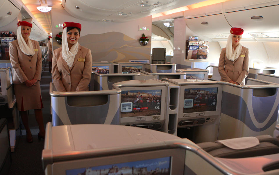 <p>Emirates ist laut der User von TripAdvisor die beste Business-Class-Fluggesellschaft. Im Gesamt-Ranking findet sie sich auf dem soliden dritten Platz wieder. (Foto: gettyimages) </p>