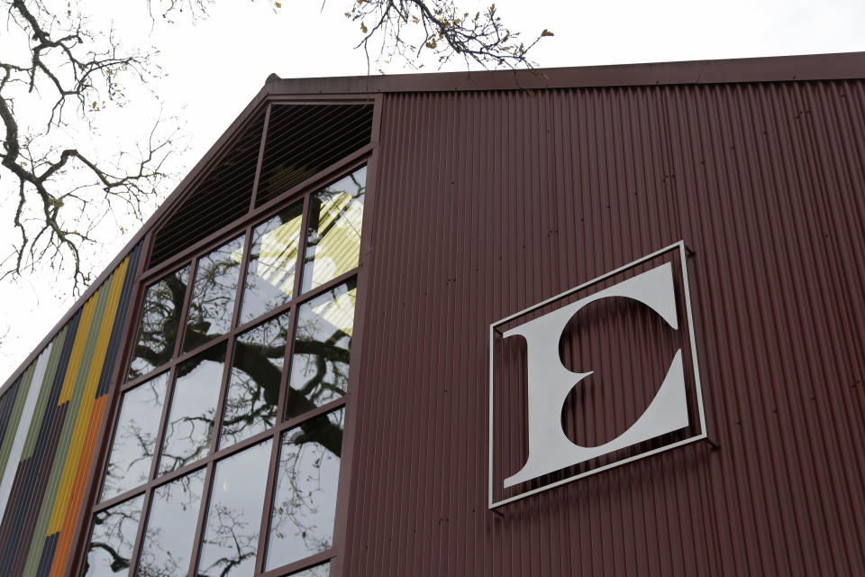 In this photo taken Monday, Jan. 7, 2013 is Ehler's Estate in St. Helena, Calif. Proceeds from the winery's sales go to the Leducq Foundation which continues to award over $30 million annually to directly support international cardiovascular research. (AP Photo/Eric Risberg)