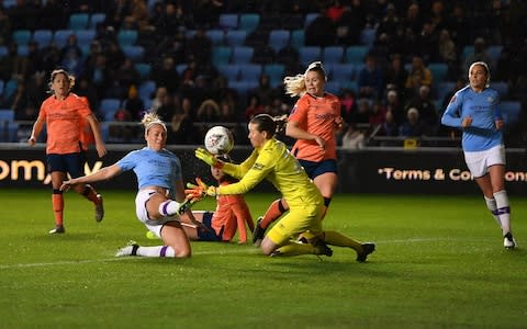 Pauline Bremer scored twice for the hosts - Credit: PA