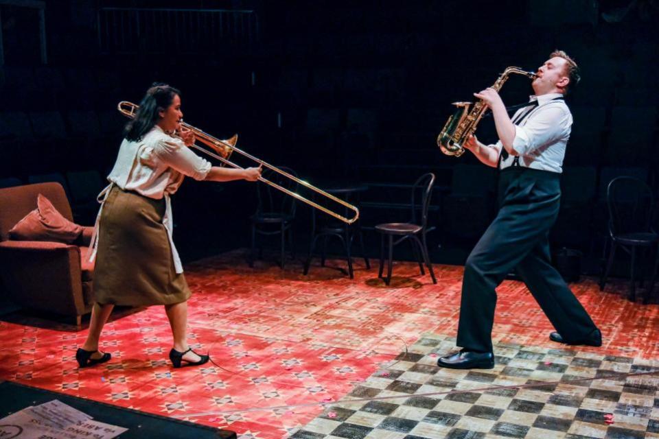 Lancashire Telegraph: Natasha Lewis and Robert Jackson in Brief Encounter (Picture: Tony Bartholomew)