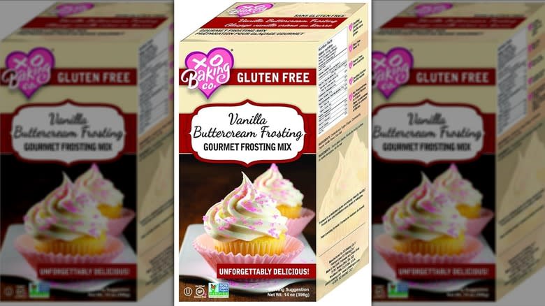 Box of gluten free cake mix