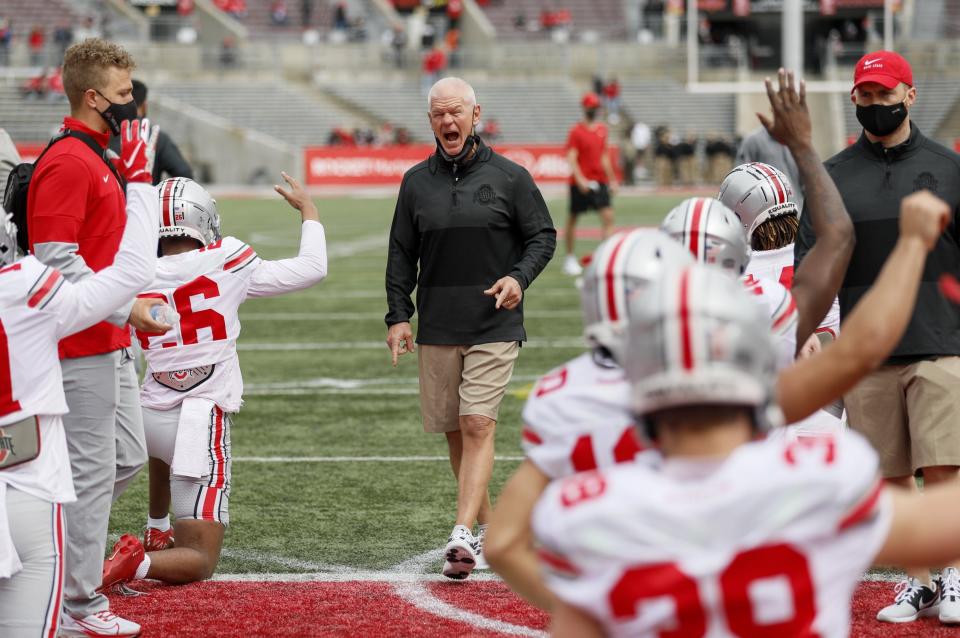 Defensive coordinator Kerry Coombs is filled with optimism even though no Ohio State team allowed as many points per game (25.8) or yards per play (5.9) as last year’s.