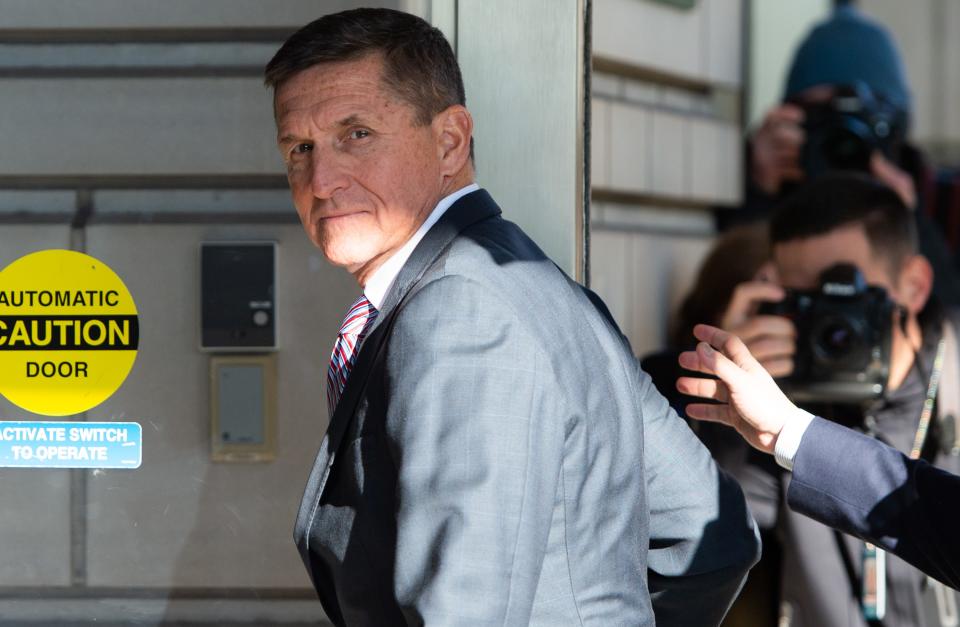 Michael Flynn at court in Washington, D.C., in 2018.