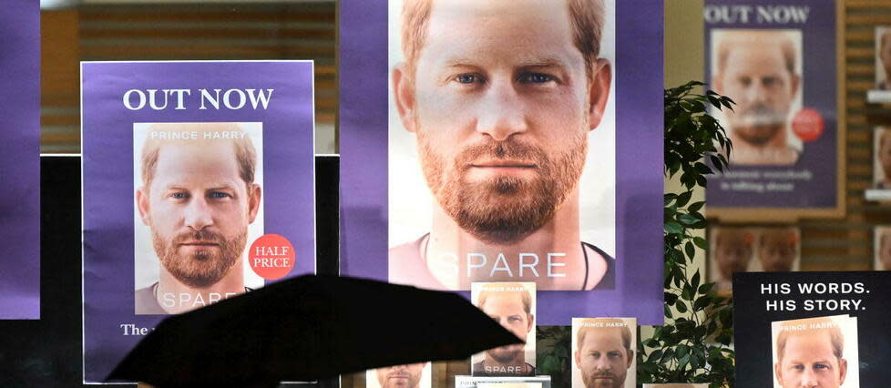  « Spare », l'autobiographie du prince Harry est sorti en France sous le titre « Le Suppléant », mardi 10 janvier 2023.  - Credit:Justin Tallis/AFP