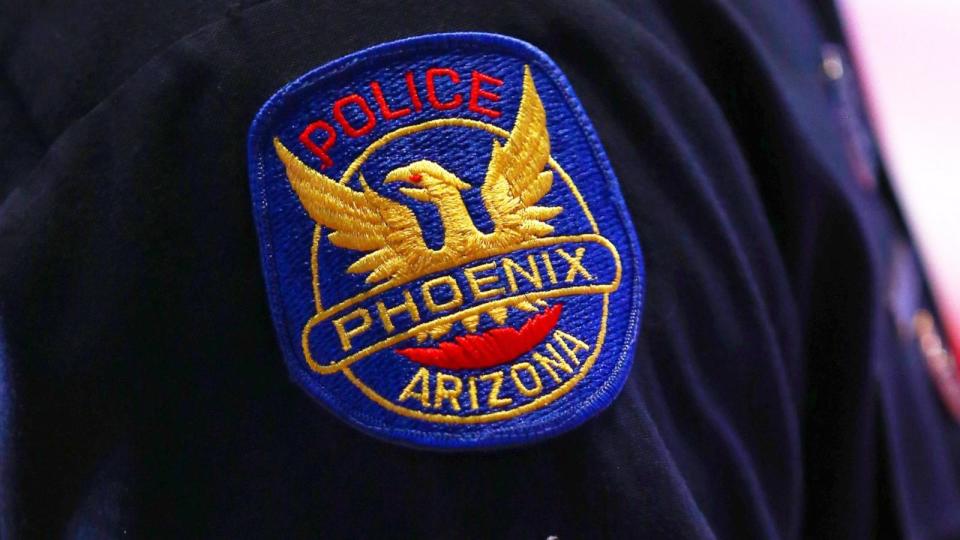 PHOTO: In this March 6, 2014, file photo, the Phoenix police department logo is shown in Phoenix, Arizona. (Mark J. Rebilas-USA TODAY Sports, FILE)