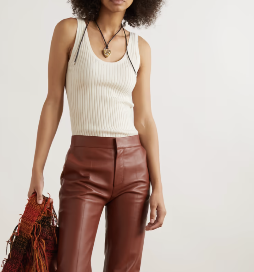 A model wears a Chloè tank top.