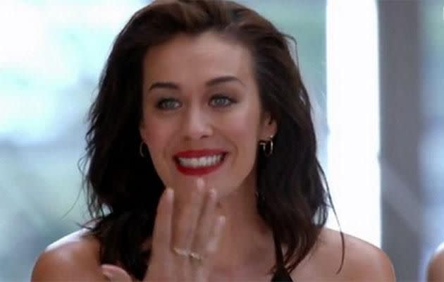 Megan was in tears as a model revealed her insecurities on Australia's Next Top Model. Source: Getty