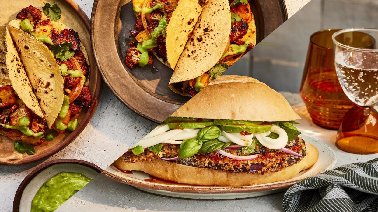 REAL SIMPLE - May 2022 - Food Feature: Modern Mexican - Eggplant Torta Milanese