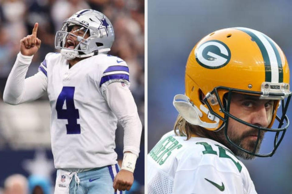 Dak Prescott and Aaron Rodgers