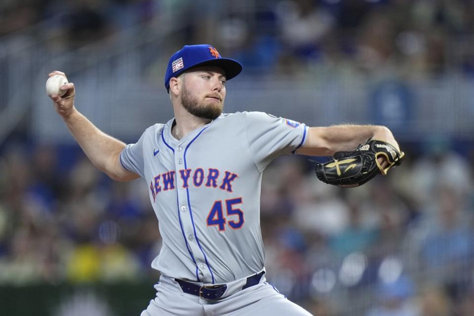 Mets rookie Christian Scott won't throw for 2 weeks but is expected to