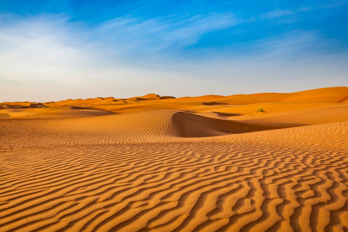The Rub Al Khali desert covers parts of Oman and Saudi Arabia (Getty Images)