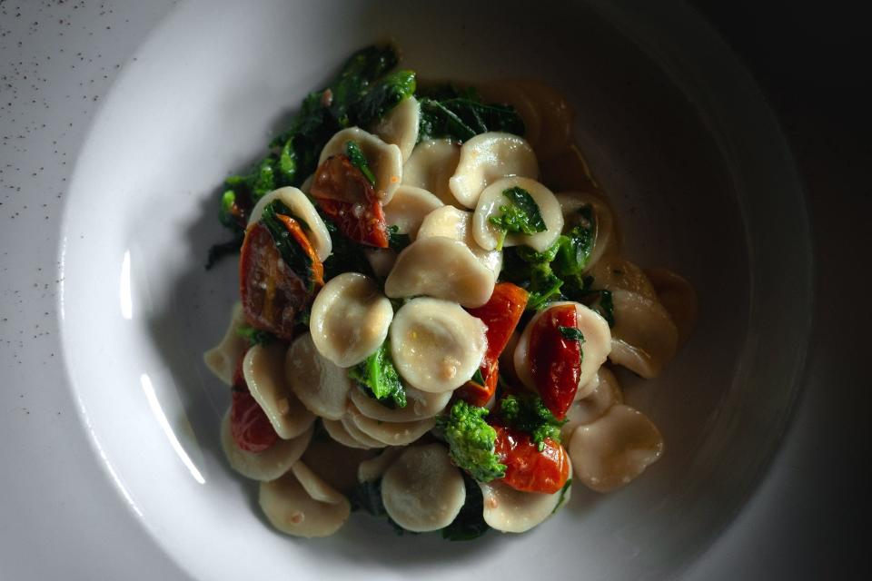 At Cafe Sapori in West Palm Beach, executive chef Fabrizio Giorgi creates vegan dishes such as Orecchiette Vegetariane.