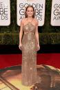 <p>Brie Larson has been around for years, quietly killing it in Indies, but she’s finally broken into the mainstream with <i>Room</i>. And there’s no better way to make an entrance to the big leagues than by showing up to the Golden Globes in a gold sequin dress. You can’t deny a woman who’s dressed like a statuette the win. </p>