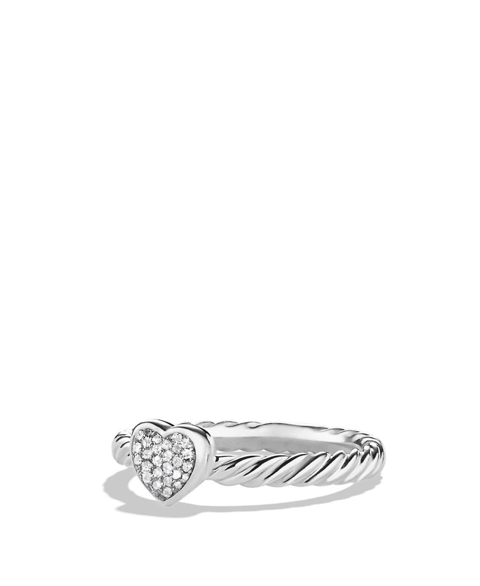 <p><a href="https://go.redirectingat.com?id=74968X1596630&url=https%3A%2F%2Fwww.bloomingdales.com%2Fshop%2Fproduct%2Fdavid-yurman-petite-pave-heart-ring-with-diamonds%3FID%3D923169&sref=https%3A%2F%2Fwww.redbookmag.com%2Flove-sex%2Frelationships%2Fg46587476%2Ftc-valentine-gift-guide%2F" rel="nofollow noopener" target="_blank" data-ylk="slk:Shop Now;elm:context_link;itc:0;sec:content-canvas" class="link ">Shop Now</a></p><p>Cable Collectibles Heart Ring with Diamonds</p><p>bloomingdales.com</p><p>$350.00</p>