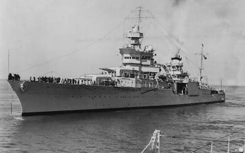 USS Indianapolis - Credit: The Telegraph/AP