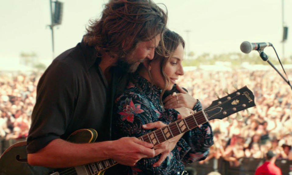 <p>Bradley Cooper and Lady Gaga sizzle on screen as a drug-addicted rock star and young ingenue who helps get her break into the music industry. Though at times it veers into overly sentimental territory there is a rawness to the performances and cinematography that grips your heart all the way through. </p>