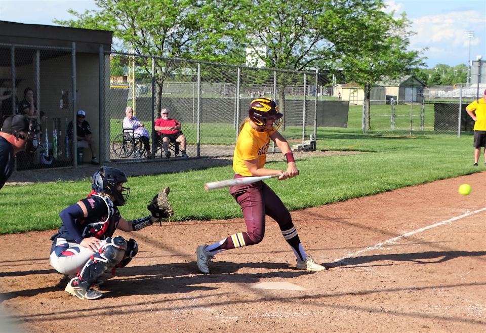 Berne Union senior Baylee Mirgon was named as the Mid-State League-Cardinal DivisionSoftball  Player of the Year.