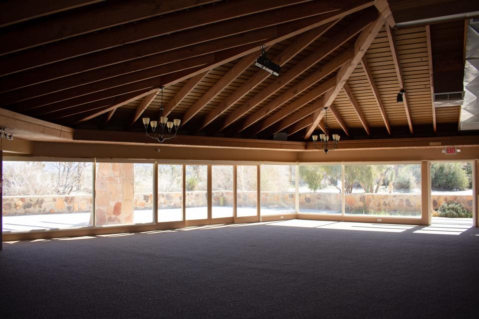 Friendship Hall at the Joshua Tree Retreat Center in Joshua Tree, Calif., on Feb. 20, 2023.