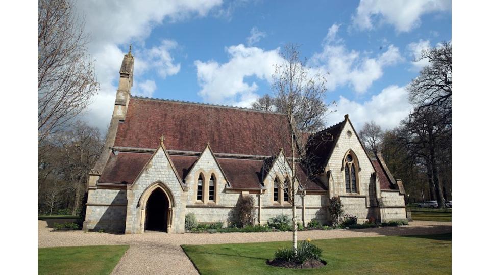 The rarely-seen chapel on the grounds of Royal Lodge