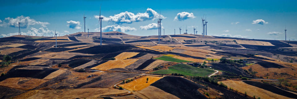 國際能源署認為採用風力發電，可降低排碳的持續增加。(Photo by Pas-quale Paolo Cardo on Flicker under Creative Commons license) 