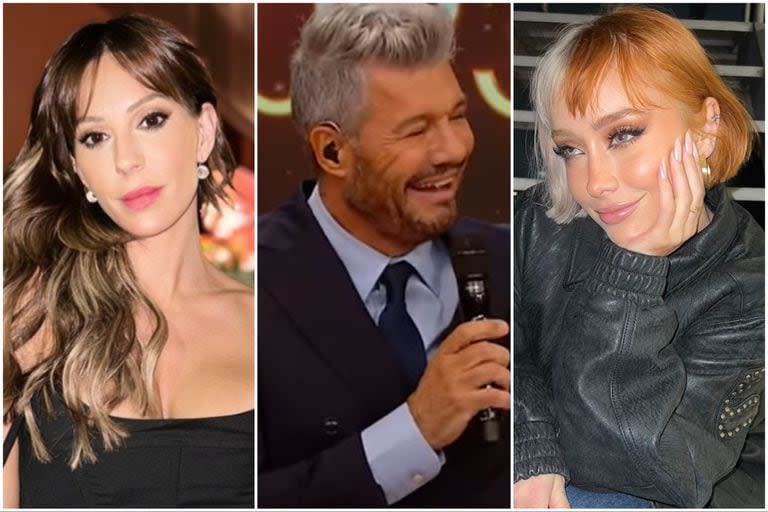 Noelia Marzol, Tinelli y Tuli Acosta: el conductor y las dos finalistas de este año