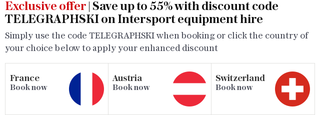 Exclusive offer | Save up to 55% with discount code TELEGRAPHSKI on Intersport equipment hire