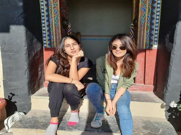 Sara Ali Khan and Radhika Madan in Ladakh (Image source: Instagram)