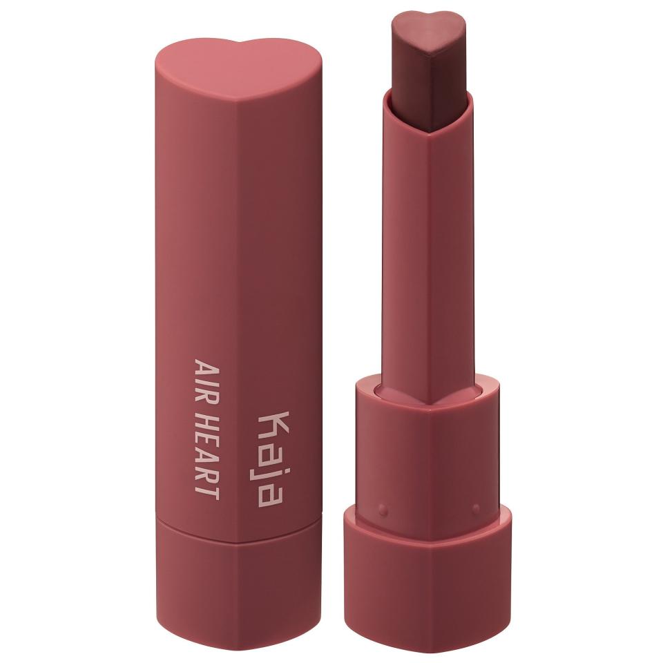 7) Kaja Air Heart Lightweight Natural Finish Lipstick in Lover