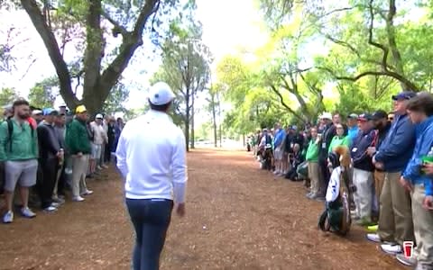 Rory's second shot of the round - Credit: Sky