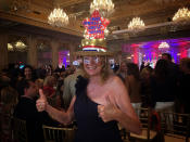 <p>A Trump supporter poses ahead of the candidate’s election night event on March 15 in Palm Beach, Fla. (Photo: Holly Bailey/Yahoo News) </p>