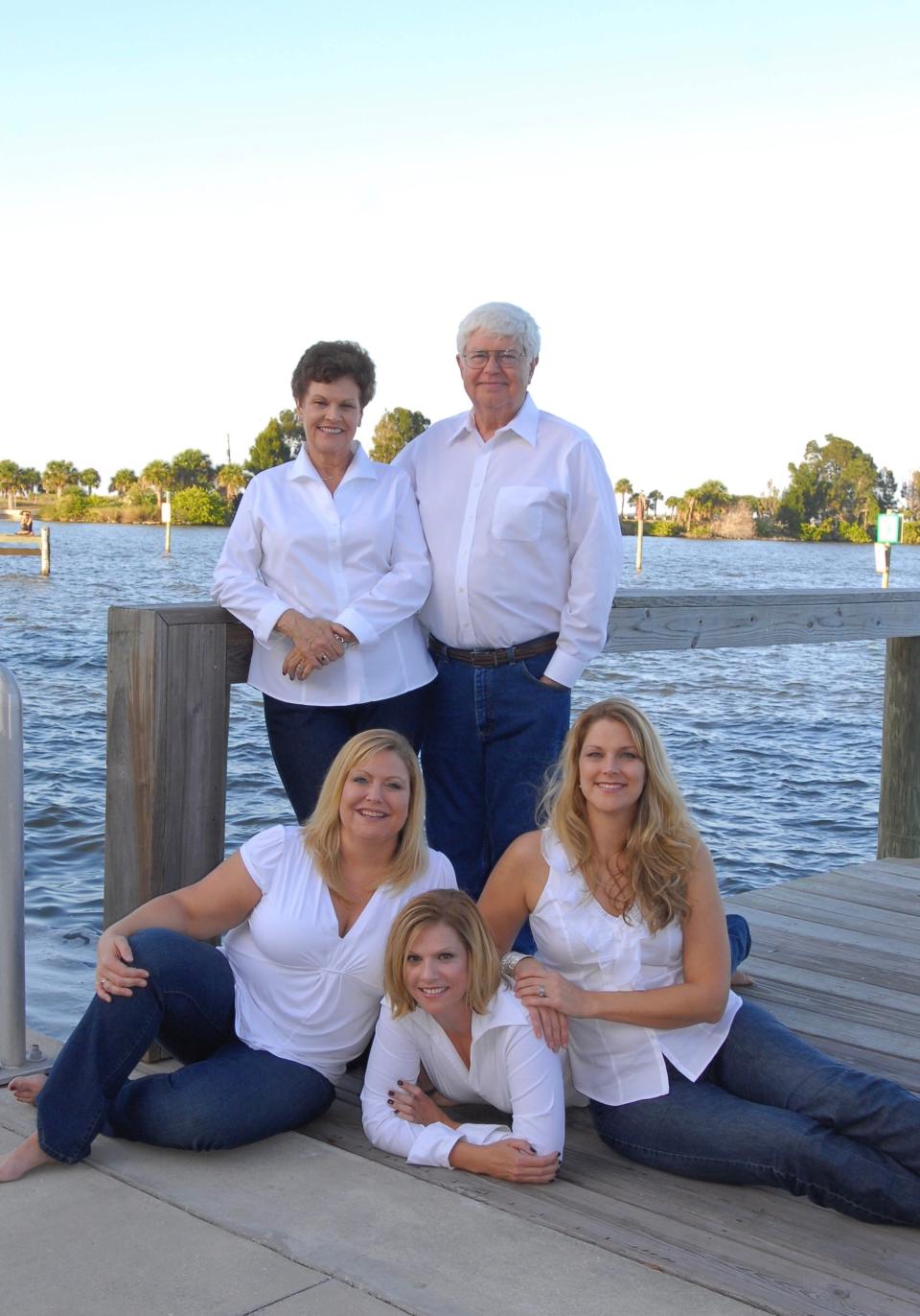 Judith and David Simonson of Indialantic, in an undated family photo, with their daughters, from left, Kari Simonson, Kim Maynor and Kristy Losapio. Kari died with COVID on Sept. 10, 2021. Her father died with COVID on June 3, 2022.