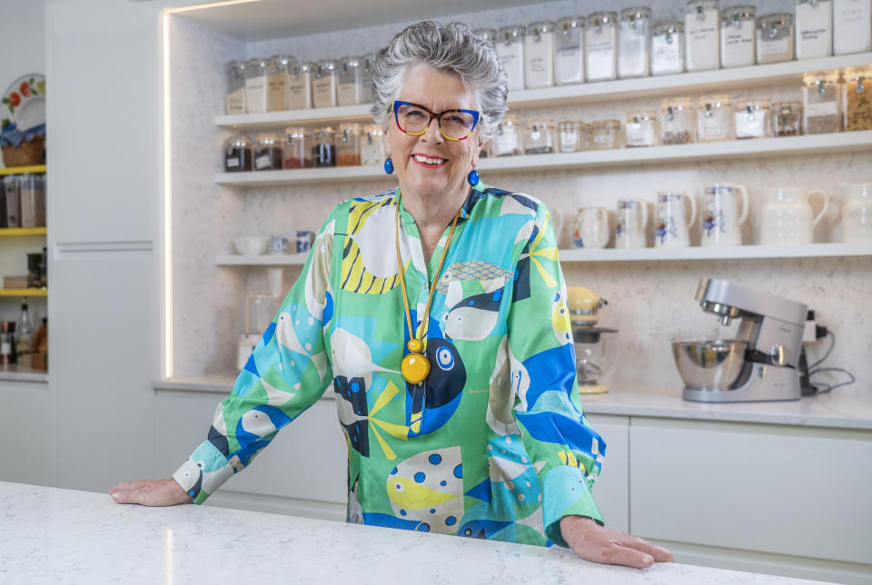 Prue Leith has invited the cameras into her Cotswold home. (ITV)