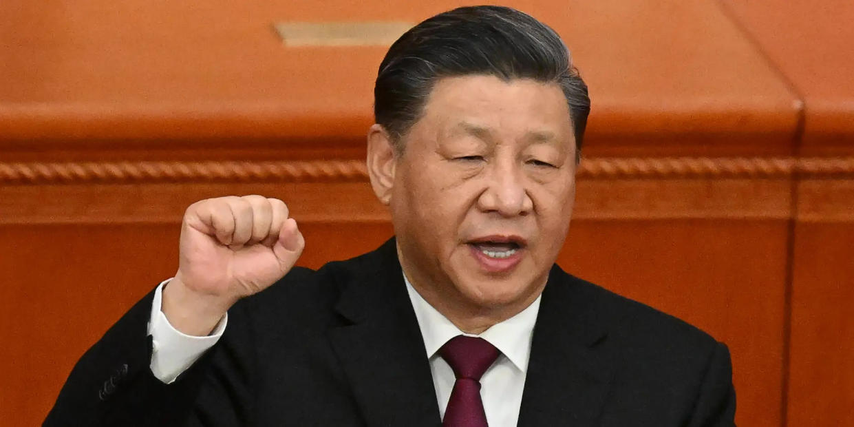 China-Präsident Xi Jinping, der am 10. März für eine dritte Amtszeit wiedergewählt wurde. - Copyright: NOEL CELIS/AFP via Getty Images