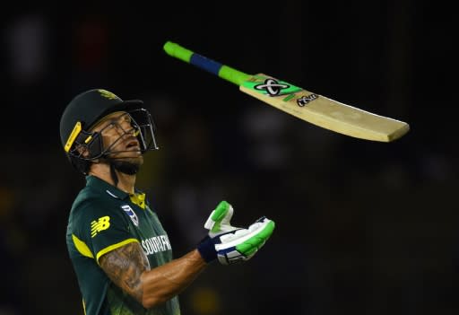 South Africa's captain Faf du Plessis