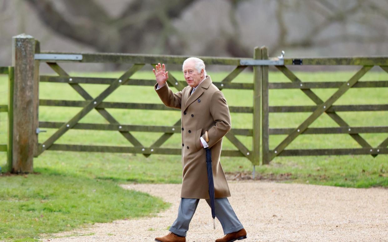 King Charles at Sandringham