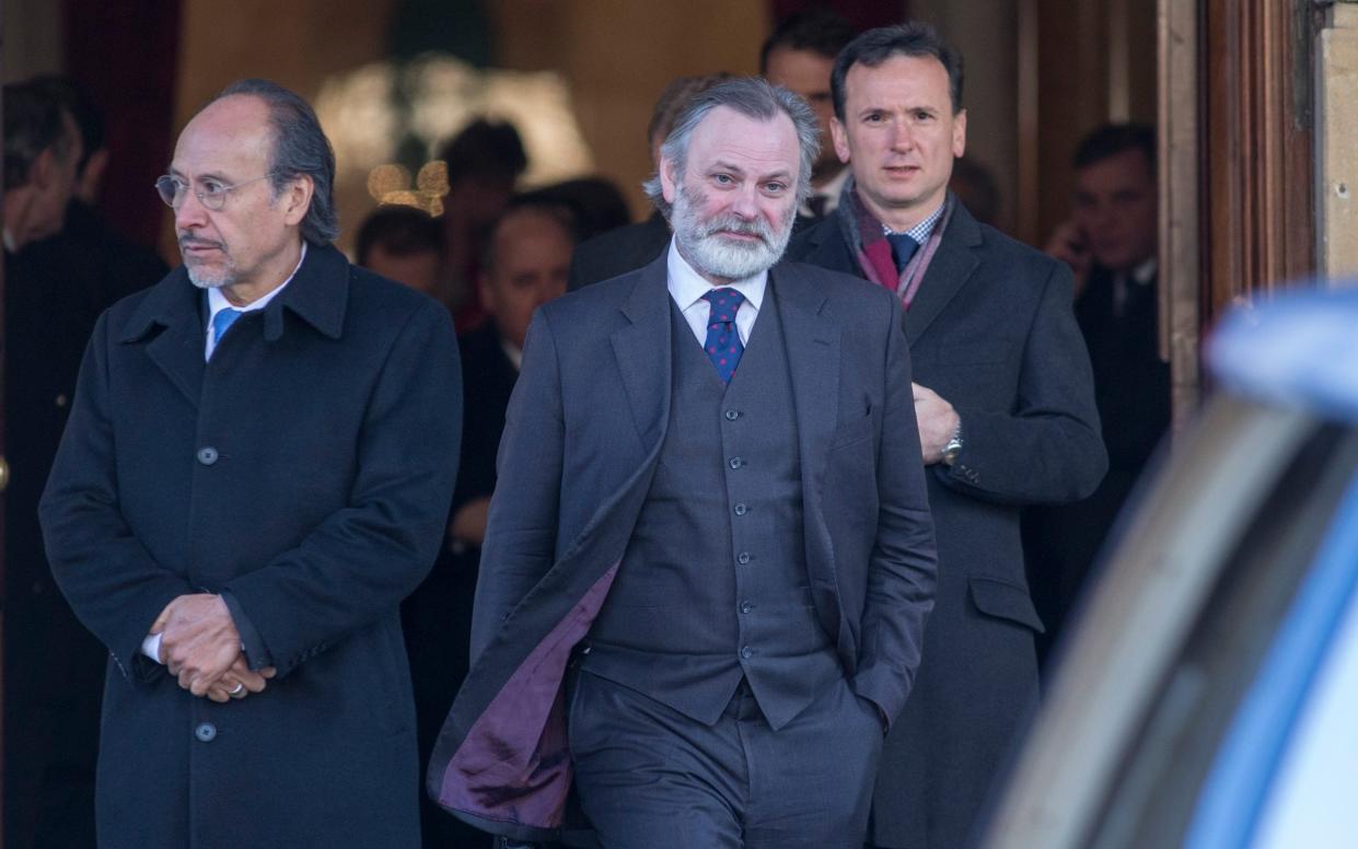 Sir Tim Barrow, Britain's new EU ambassador leaves Lancaster House after the Prime Minister's keynote speech on Britain's withdrawal from the European Union. 17 January 2017