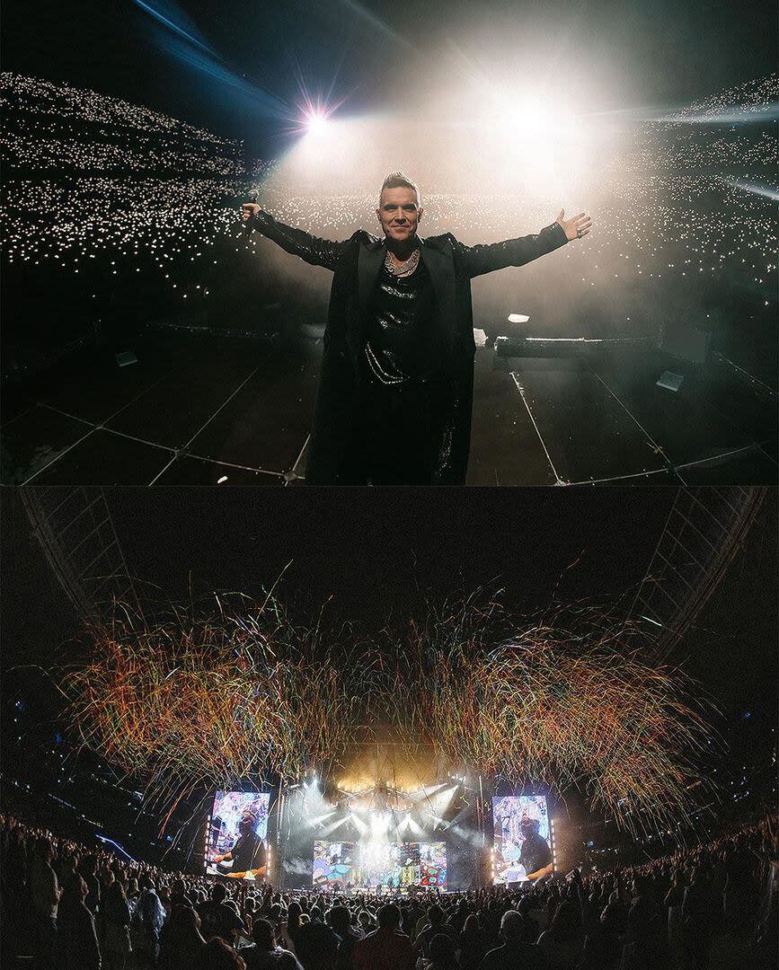 Robbie Williams brindó un concierto en Sydney, Australia, ante 38 mil personas