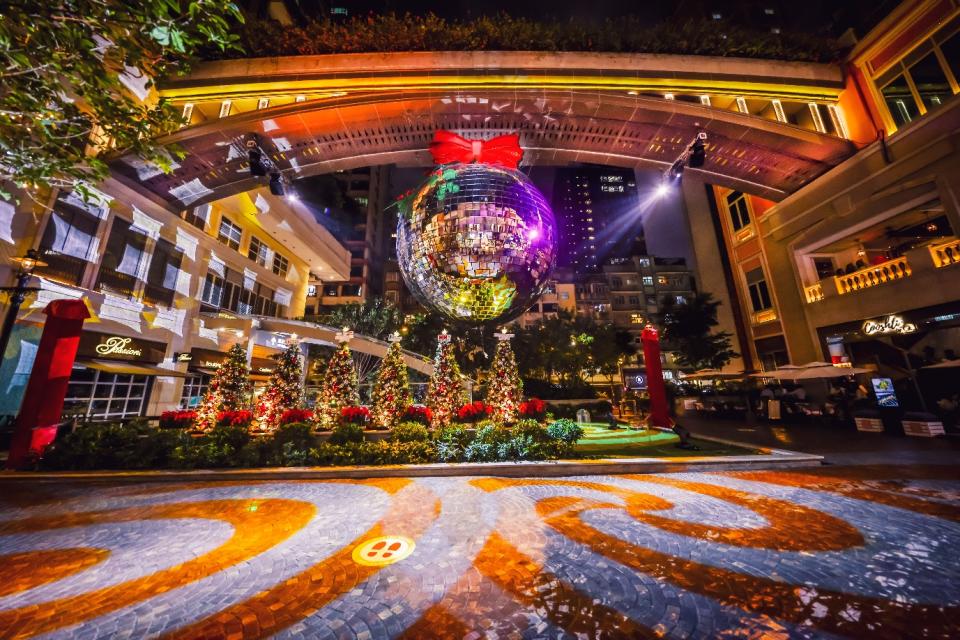 Asia’s largest disco ball decoration at Lee Tung Avenue