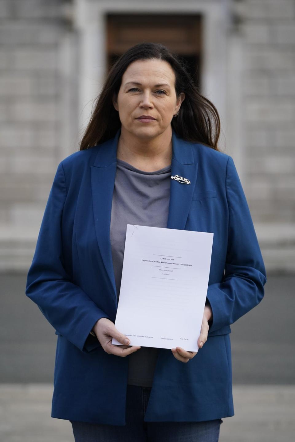 Sinn Fein TD Louise O’Reilly is introducing the bill (Niall Carson/PA) (PA Wire)