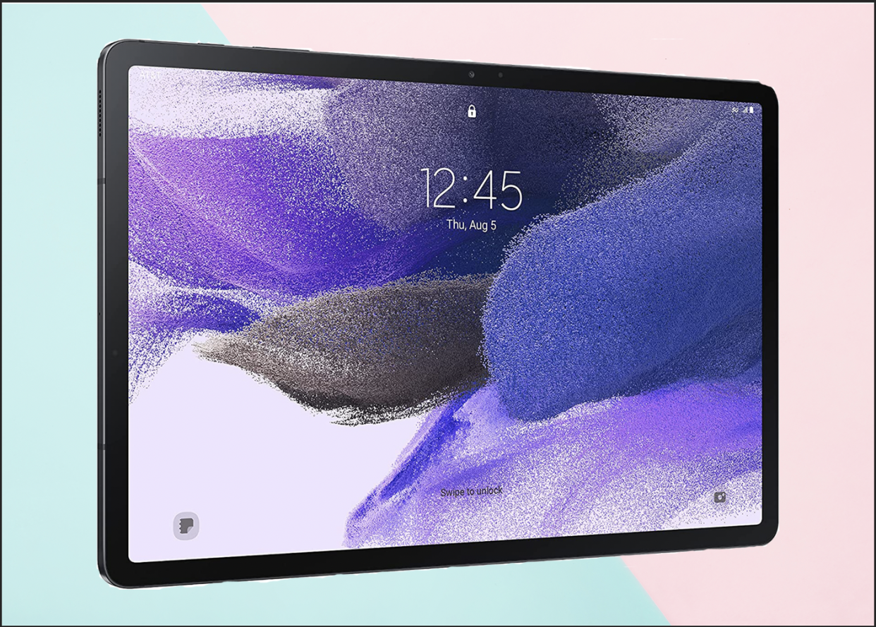 Flower art on a Samsung Galaxy Tab S7 tablet computer