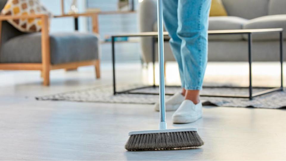 Sweep floors in half the time