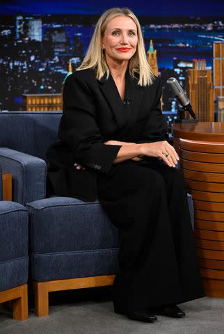 <p>Todd Owyoung/NBC via Getty</p> Cameron Diaz is making her comeback