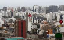 FILE PHOTO: A general view shows buildings in San Isidro financial district, in Lima