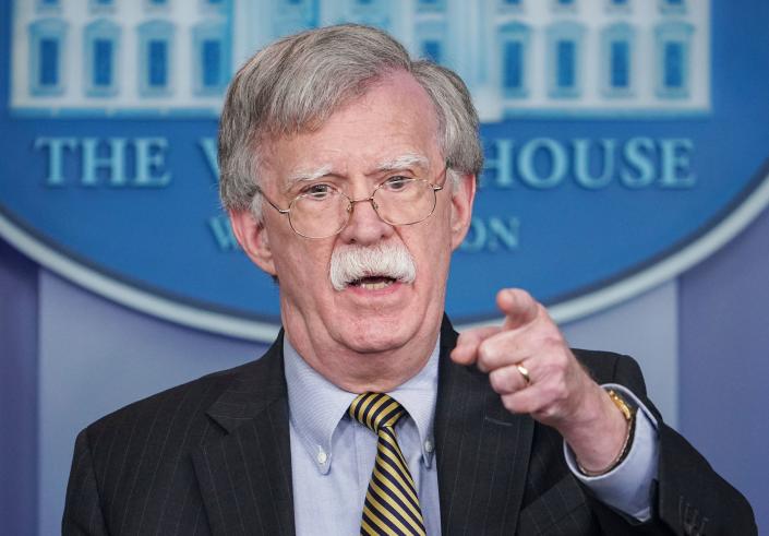 U.S. National Security Advisor John Bolton speaks during a briefing in the Brady Briefing Room of the White House in Washington, D.C. on Oct. 3, 2018. (Photo: Mandel Ngan/AFP/Getty Images)