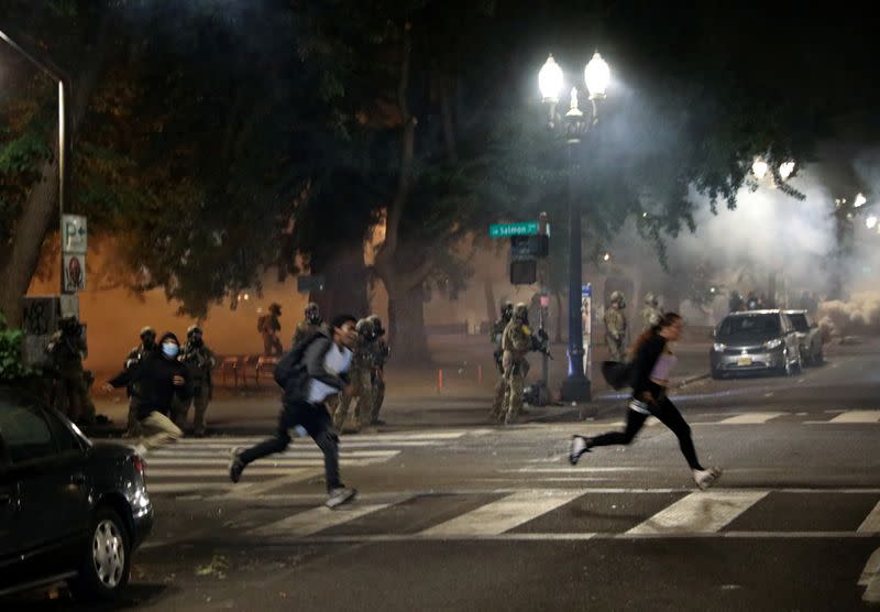 Protest against racial inequality in Portland