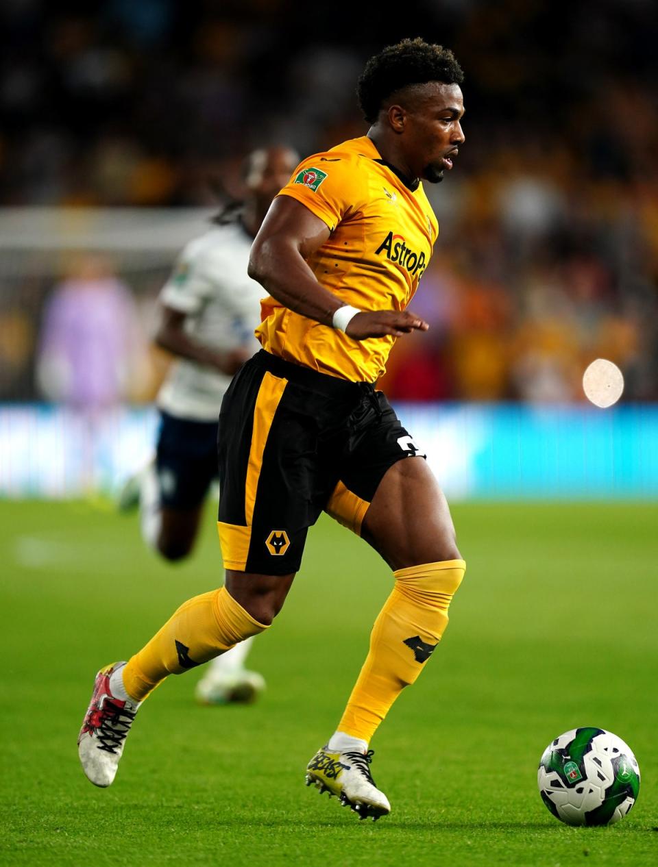 Adama Traore in action for Wolves (David Davies/PA) (PA Wire)