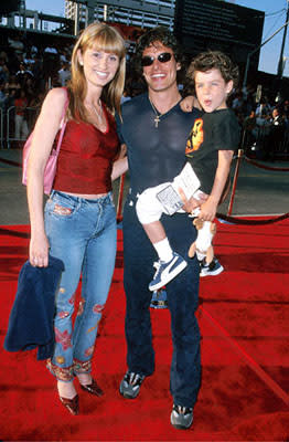 Antonio Sabato Jr. with his family at The Chinese Theater premiere of Paramount's Mission Impossible 2